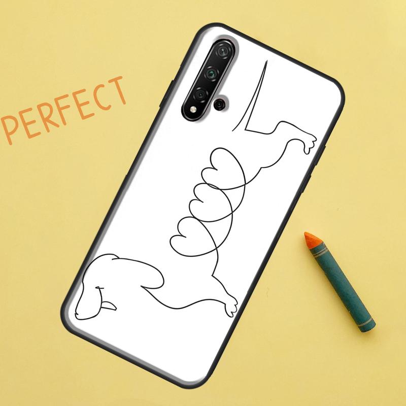 Dachshund Dog Case For Huawei P30 Pro P20 P40 Lite Nova 8i 7i 3i 11i 5T 9 10 SE Y60 Y61 Y70 Y90 P Smart Z