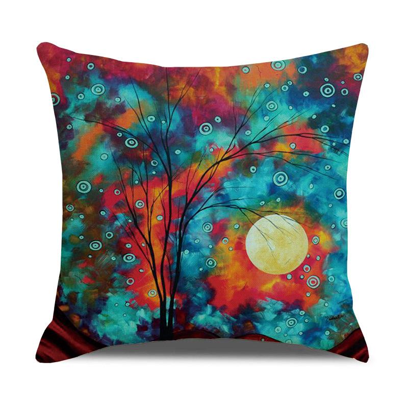 Printed Pillowcases, Linen Pillows, Sofa Pillows, Home Decoration Pillows