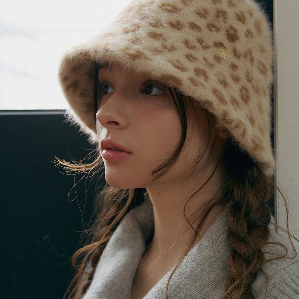 Meleuhen Leopard Hairy Bucket_3Color