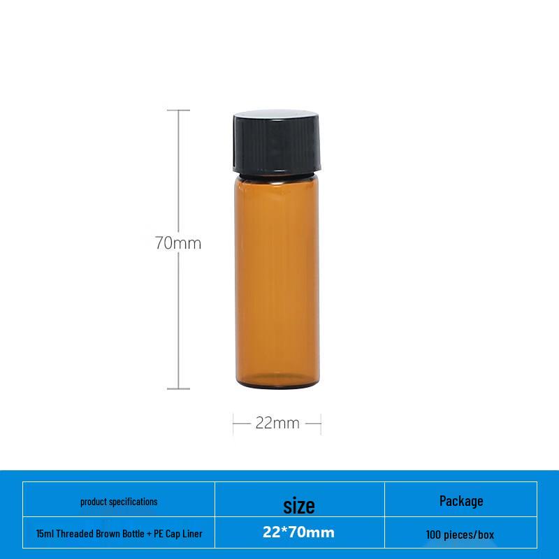 Huake Glass Screw-Cap Lab Vials 15ml