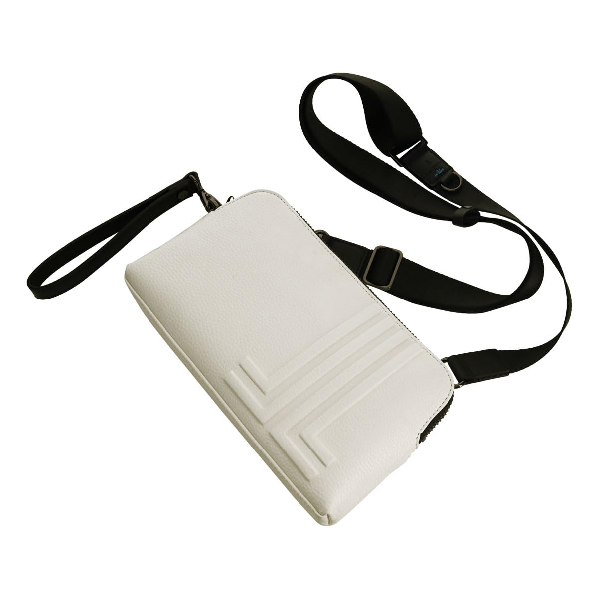 

on Clutch Bag Shoulder Bag 2way 512121 Timbre LANVIN en Bleu Compact Horizontal Card Storage White [LANVIN Bleu] Men s [31]