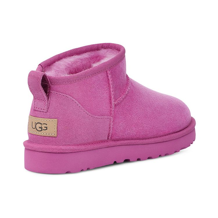 UGG Botas de Nieve Cortas Cómodas Simples Botas de Mujer Rosa Morado 1116109-PRBY