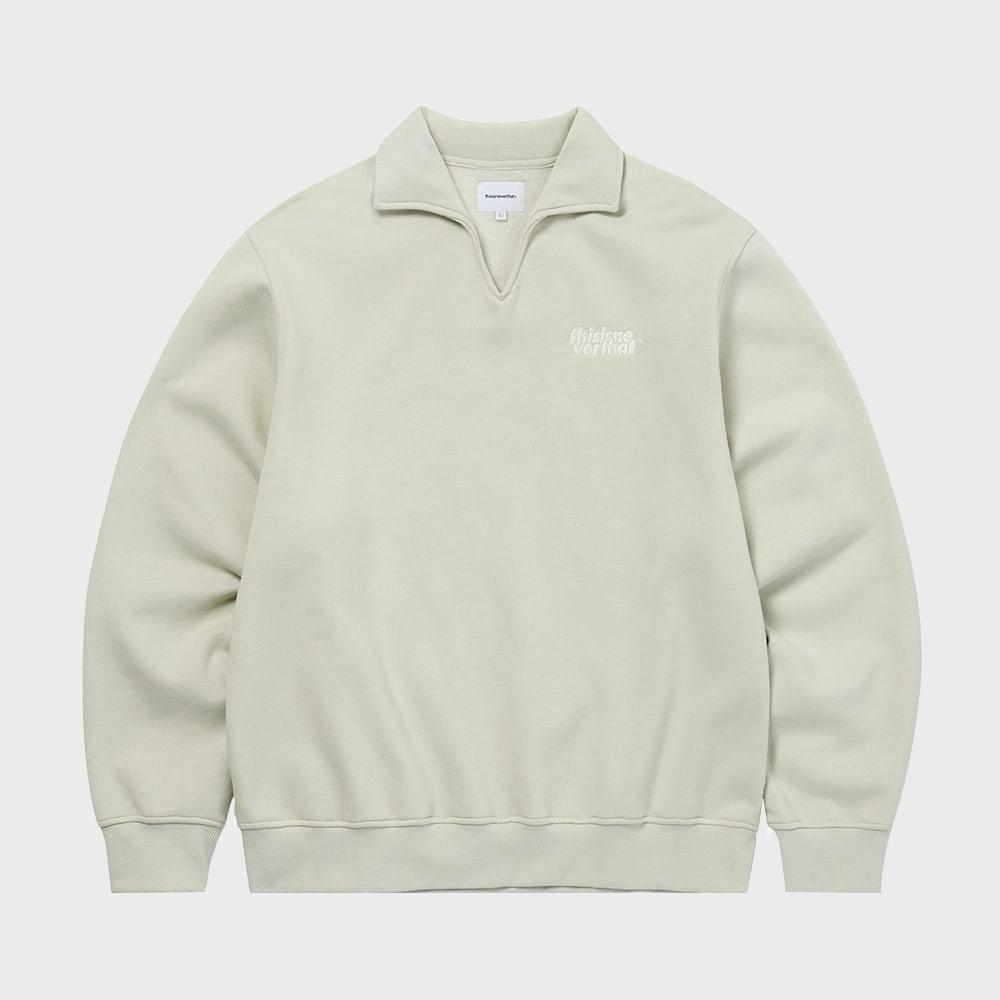 ThIs Is Never That Open Collar Sweatshirts Sand S