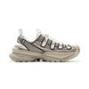 New LiNing CF Tracing Non slip Wear resistant Shock Absorption Low Top Trekking Shoes Unisex Ecru AHLV001-2