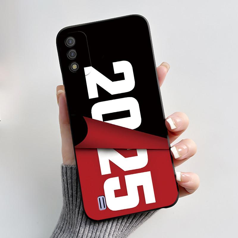 

Phone Case For Itel A26/A37 Bumper Soft Silicone Jelly Black Case Ins Style Unique Design Floral Painted Shockproof Cover Itel A26