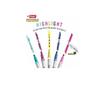 FLAIR Creative Series Erasable Highlighter Set of 1 X X5 pcs Chisel Point 1-4 mm Markers for School Office Glass Boards Use