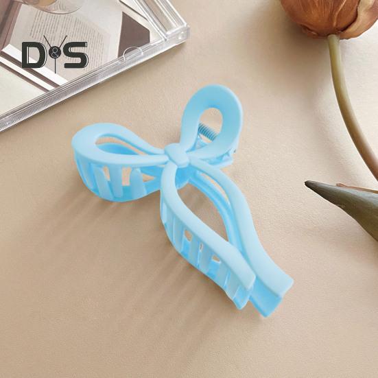 Women Hair Claw Bowknot Shape Anti-slip Design Hair Clip Back Head Large Hair Grip Clip Shark Hair Claw Hair Accessories