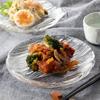 Toyo Sasaki Glass Glacier Small Round Set of Made in Small round serving mini glass Plates, 5, Japan. plates, plates, plates, plates, dishes, plates,