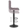 Bar Stool Set 2 Pieces Taupe Fabric