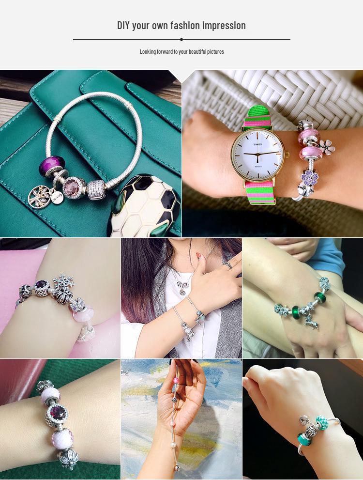 Cartoon Baby Elephant & Winnie the Pooh Women’s Bracelet - Fairy Tale Story Beads