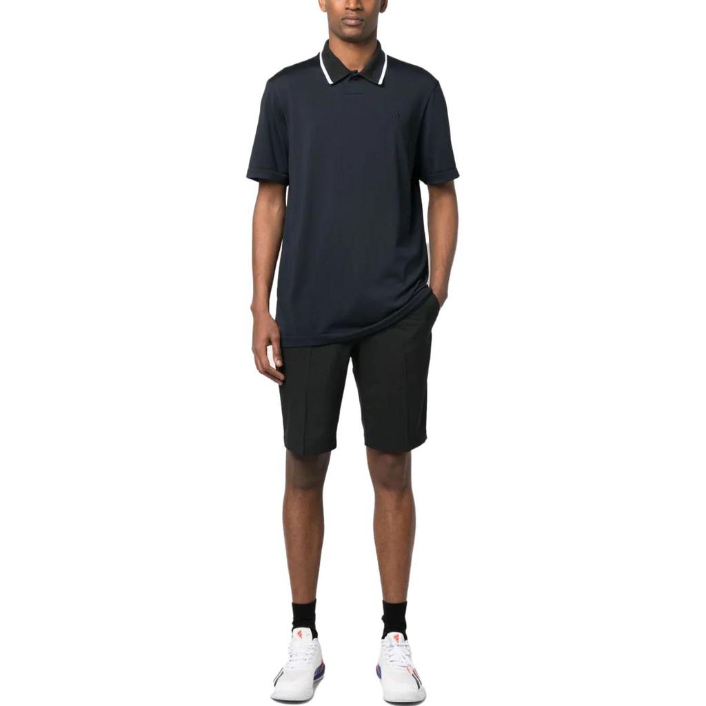 Adidas Striped Detail Golf Polo Shirt Men Tops Navy-Blue IA6400