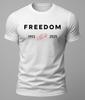 Charlie Kirk Freedom Tribute USA American Patriotic White T Shirt