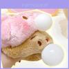 Plush Cream Bear Keychain With Bubble Pendant For Kids And Collectors