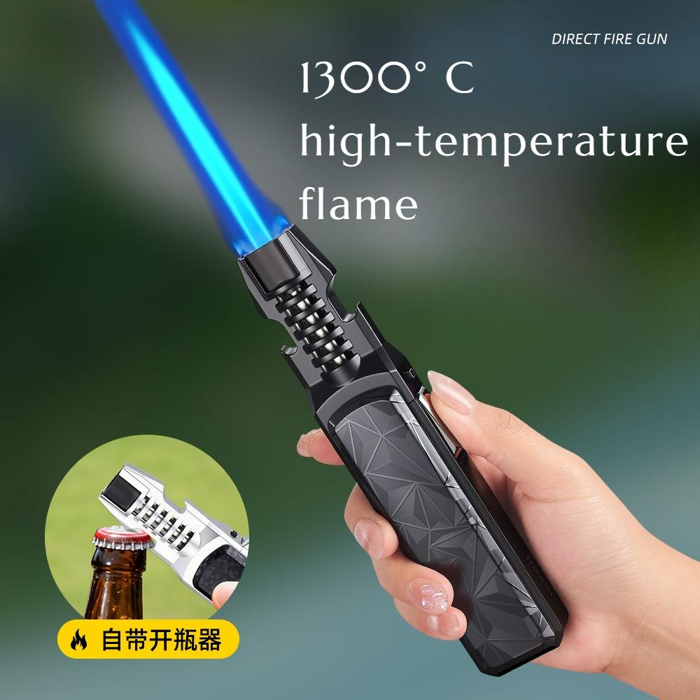 New Windproof Outdoor BBQ Baking Igniter with Bottle Opener Moxibustion Cigar Lighter Cigarette Accessories