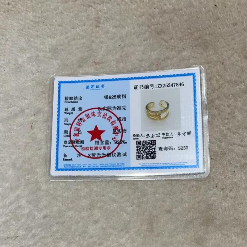 Pierścionek damski pozłacany srebrem próby 925, nieregularny, z pustym otworem, z błyszczącym cyrkoniem, geometryczny, modny, prosty, biżuteria na imprezę, prezent