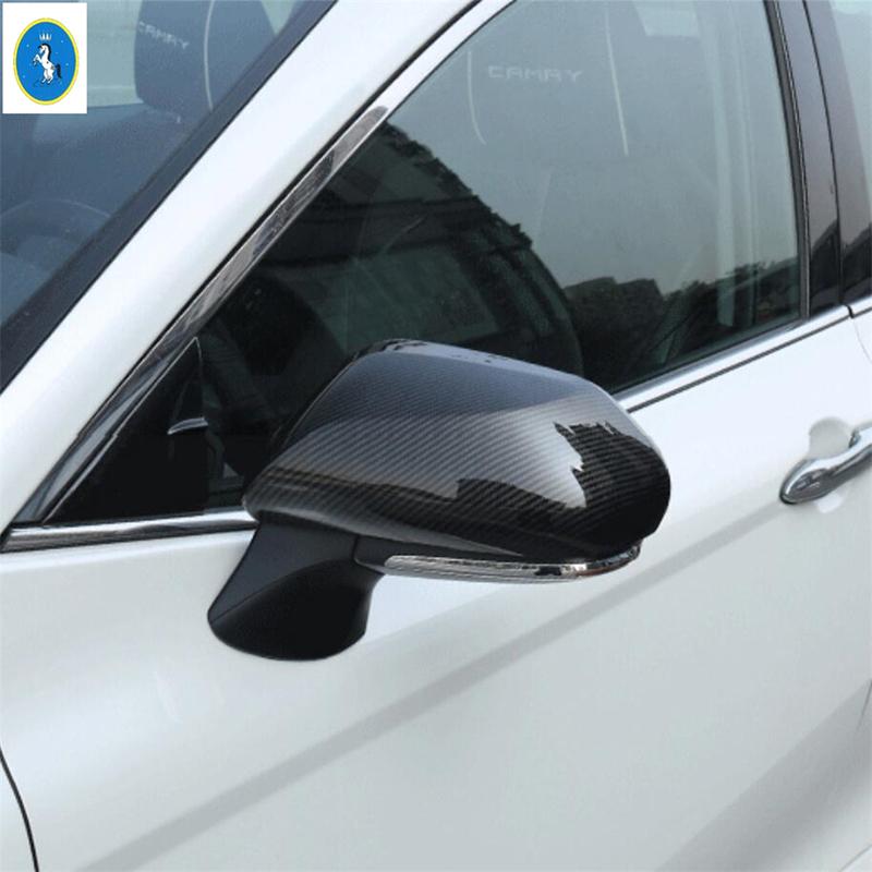 Rearview Mirror / Steering Wheel / Gear Shift Head Cover Kit Trim Fit For Toyota Camry 2018 -  Carbon Fiber Car Accessories