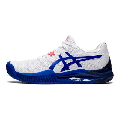 Zapatillas Gel Resolution 8 Blanco Azul Lapislázuli Mujer 1042A072-107