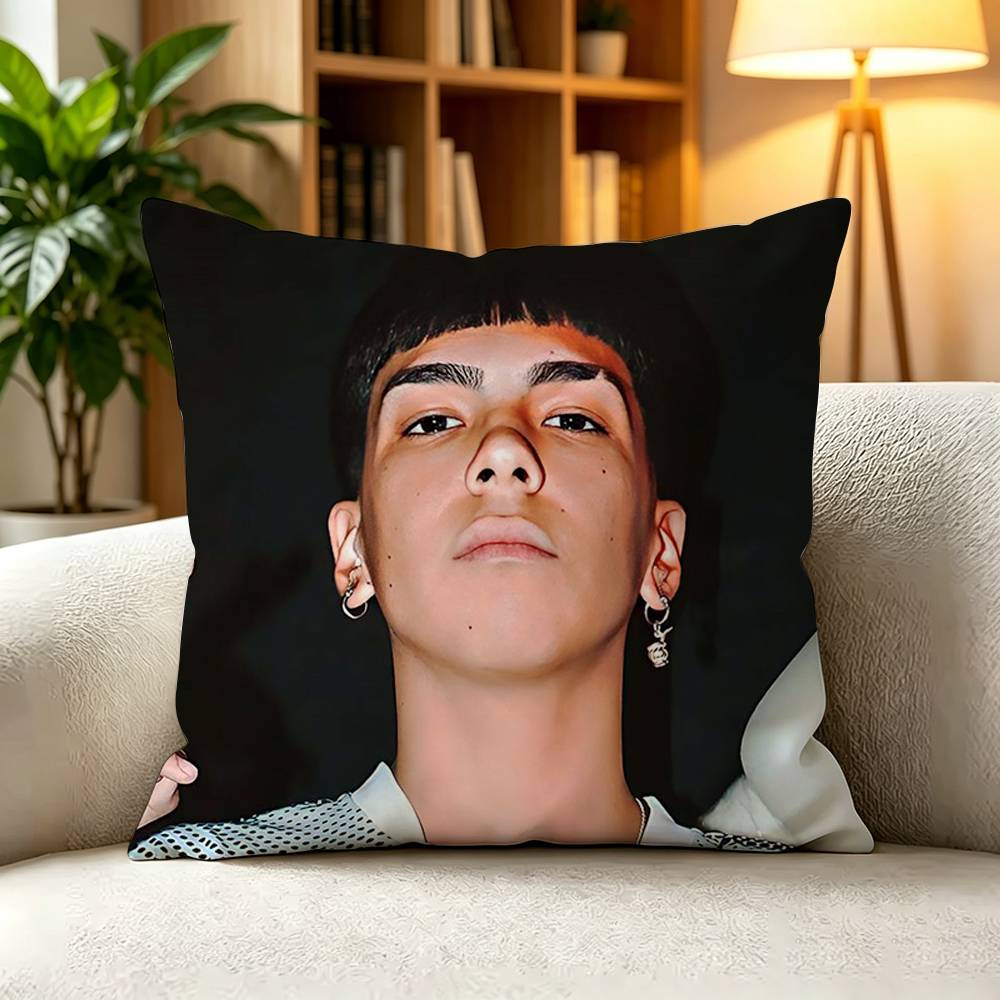 FFamous Argentine Rapper Milo J Pillow Case Square DoubleSided Sofa Cushion Cover Bedroom Bedside Pillow