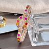 Color Zircon High-end Sense Diamond-encrusted Women's Watch Niche Bracelet Bracelet Small Exquisite Quartz Watch