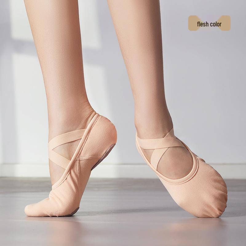 Women's & Men's Stretch Fabric Ballet Dance Shoes - Soft Sole, Cat Paw Design, Ideal for Yoga & Dance Practice
