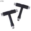 T-Type Skateboard All-In-One Wrench, Multi-Function Roller Skate Repair Tool with Screwdriver[YY9]