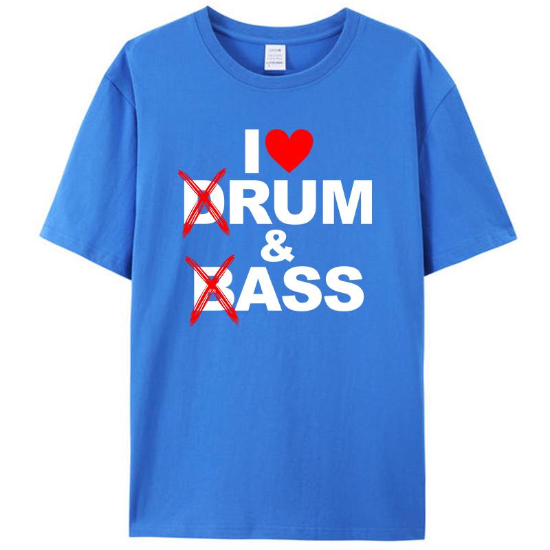 Ich liebe Drum & Bass Liebhaber Rum & Hintern Lustiges Damen Herren T-Shirt Kleidung T-Shirts Grafik Vintage Oberteile Neuheit Geschenke