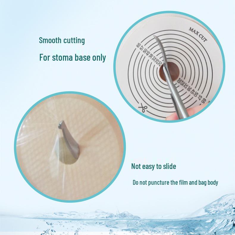 Stoma Care Curved Scissors - Exquisite Stainless Steel with Round & Blunt Tips for Fecal Bag Management