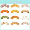 Themed Thanksgiving Pumpkin Leaf Pattern Paper Cake Border Props Decoration