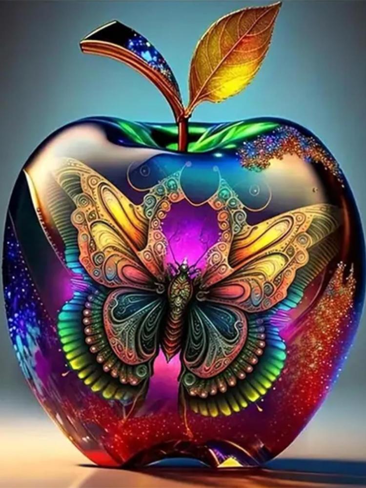 5DDIY Diamond Painted Butterfly Animal Diamond Cross Embroidery Dream Flower Embroidery Landscape Home Wall Decoration