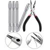 Dual End Hand Drill Jewelry Making Set for Wire Twisting and Metalworking with Carbon Steel Bits
