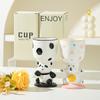 Cartoon Cute Birthday Gift Hand Painted Goblet Ice Cream Creative Drink Dessert Cupcake Ceramic Cup Aromatherapy Table