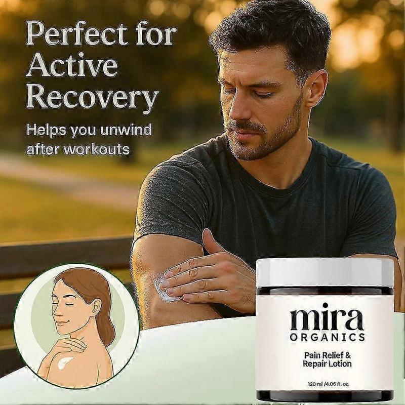 3x Mira Pain Relief and Repair Cream, Organics Pain Relief Massage Cream Rubs for Back, Neck, Hands, Knees