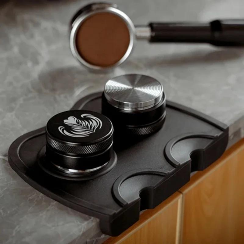 Kaffee Tamper Matte Silikon Tamperhalter Eckmatte Pad Rutschfeste Tampermatte Barista Espresso Kaffeegeschirr Tampwerkzeuge