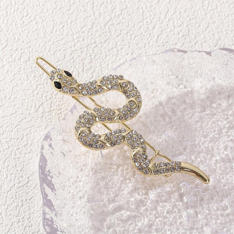Luxurious Snake Hair Accessory Decorated with Rhinestones Hairpieces Unique Hair Accesories For Party Wedding