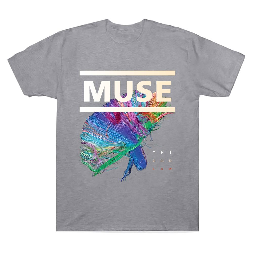 Muse The 2nd Law T-Shirt Rock Band Muse High Quality Cotton Clothing Unisex High Street Tops Summer Gothic Streetwear