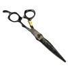 Black 6.0 Inch Nimpson Black Steel Small Golden Tiger, Bearing Screw Hair Scissors, Hair Scissors, Tooth Scissors, Thin Scissors