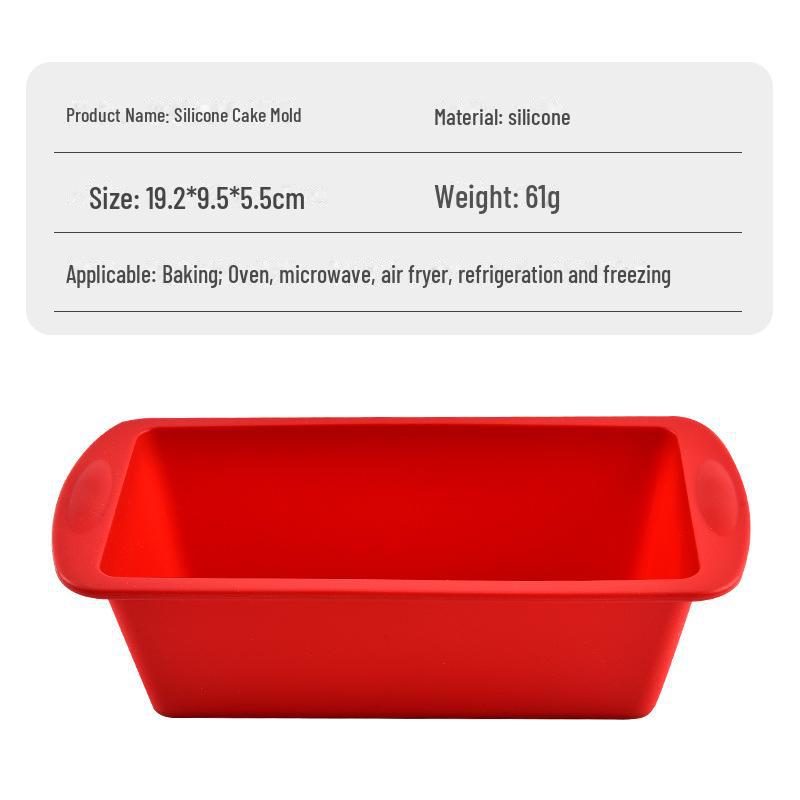 Rectangular DIY Silicone Baking Mold with Double Ears - Toast and Bread Mold
