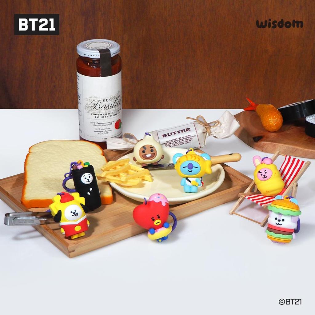 BT21 STREET FOOD FIGURE KEYRING_CHIMMY ,Official, Original, Authentic, KPOP