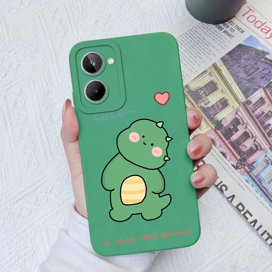 For Realme 10 Pro Plus Case Cartoon Soft Smooth Liquid Silicone Cover Camera Shell For OPPO Realme10 10Pro+ Coque Funda Capa