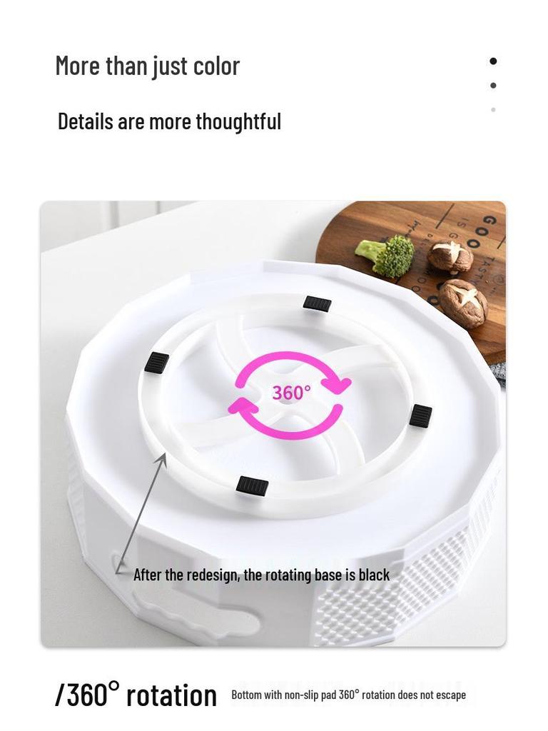 Rotating Spice Rack & Turntable Storage Basket for Kitchen & Bathroom