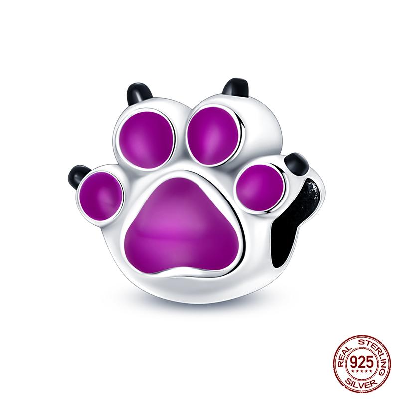 100% Copper Purple Color Series Chameleon Butterfly Balloon Charms Beads Fit Qikaola Original Bracelets Diy Jewelry