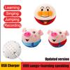 Jump Usb Talking Ball Vibrating Anpanman Music Pig Ball Plush Toy Kids For