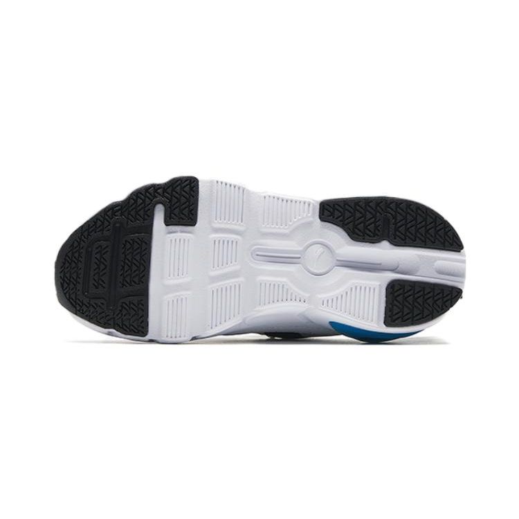 Anta Kids Non-Slip Shock Absorbing Wear-Resistant Low-Top Running Shoes Kids sneaker White Black Blue 312329902A-4