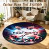 Round Rug Custom NameJude Bellingham Pattern Non Slip Carpet Home Floor Decor