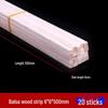 DIY Handmade Balsa Wood Round Rods and Strips for Model Building and Aircraft Model Kits