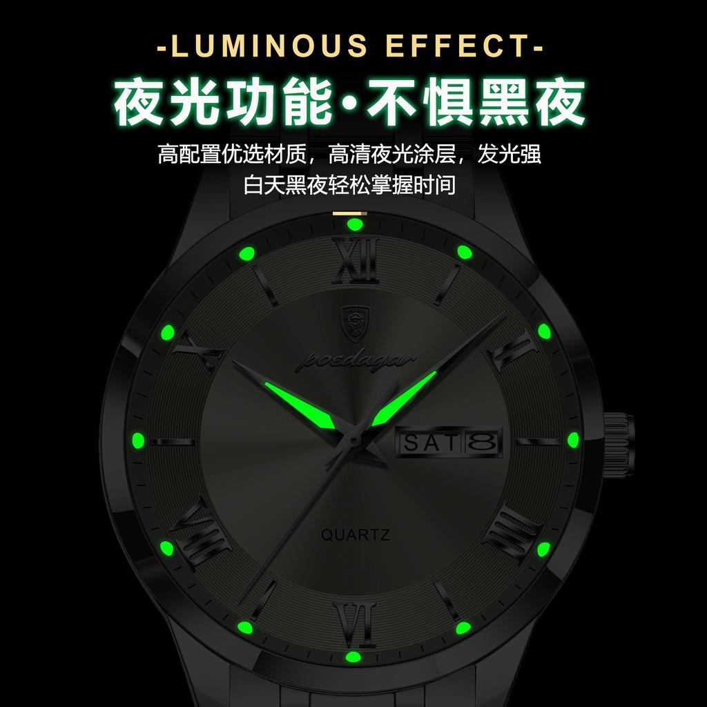 Ultra-Thin Men'S Watch Waterproof Luminous Calendar Watch
