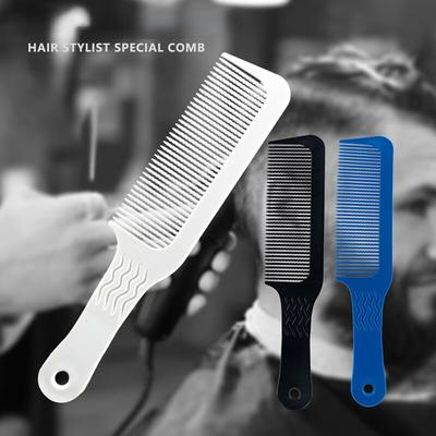 Professioneller flacher Kopf-Schnittkamm, antistatischer Haarschnittkamm, breiter Zahn, Männer-Haarschneidebürste, Salon-Friseur-Haarschneidemaschine-Zubehör
