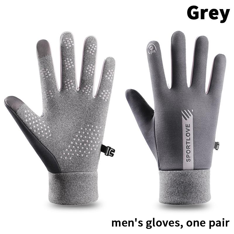 Rękawiczki zimowe męskie damskie rowerowe antypoślizgowe termiczne polarowe odporne na zimno wiatroodporne wodoodporne ciepłe outdoorowe do biegania narciarskie mitenki