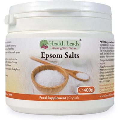Health Leads Epsom Salts 400g Food Grade Bath Additives Magnesium Relaxation