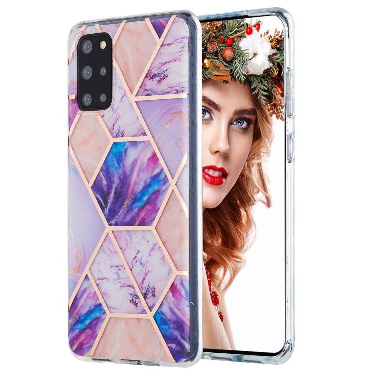 For Samsung Galaxy S20 Plus 3D Electroplating Marble Pattern TPU Protective Case